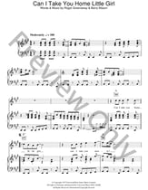 Can I Take You Home Little Girl piano sheet music cover